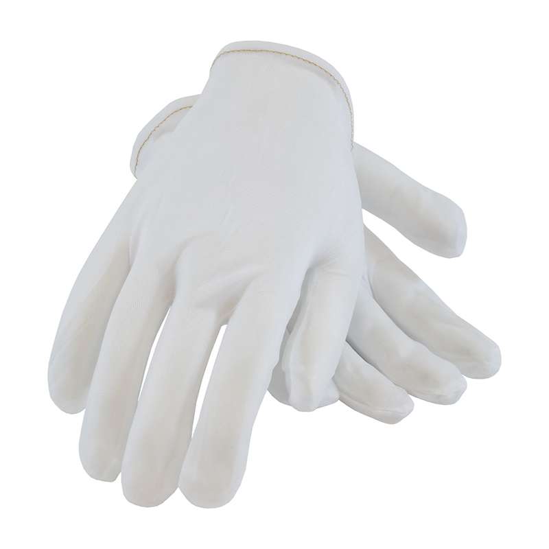 CleanTeam® 40 Denier Tricot Inspection Glove with Rolled Hem Cuff, Ladies, 100 Dozen per Case, Small
